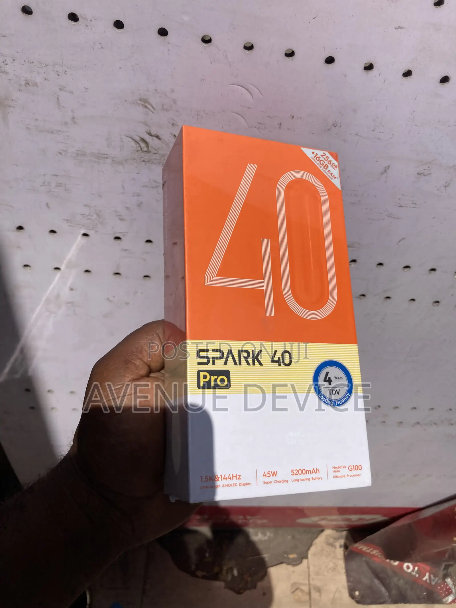 New Tecno Spark 40 Pro 256 GB Black