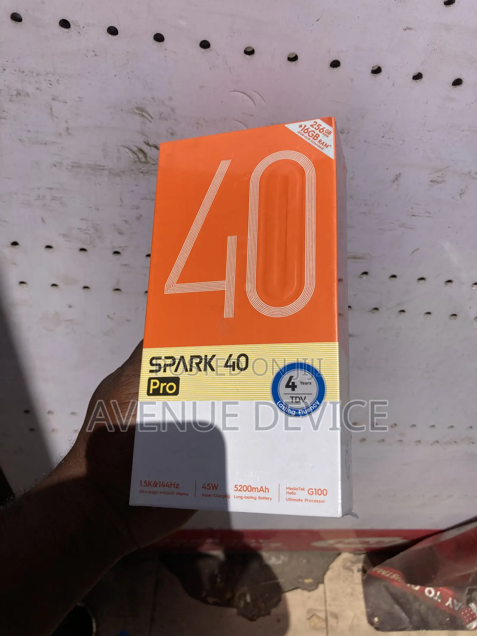 New Tecno Spark 40 Pro 256 GB Black