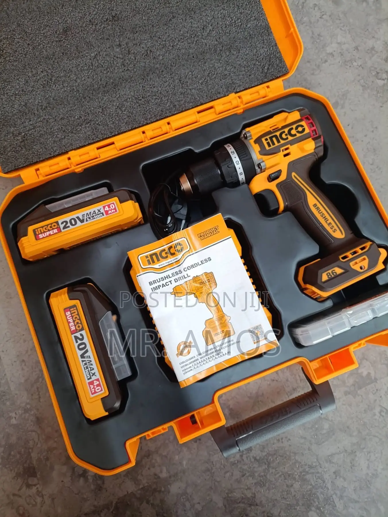 86Nm Cordless Impact Drill With Free Bits Included - CIDLI208686