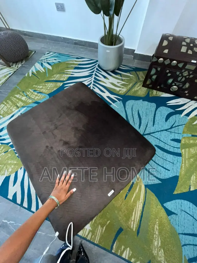 Black Luxury Square Ottoman