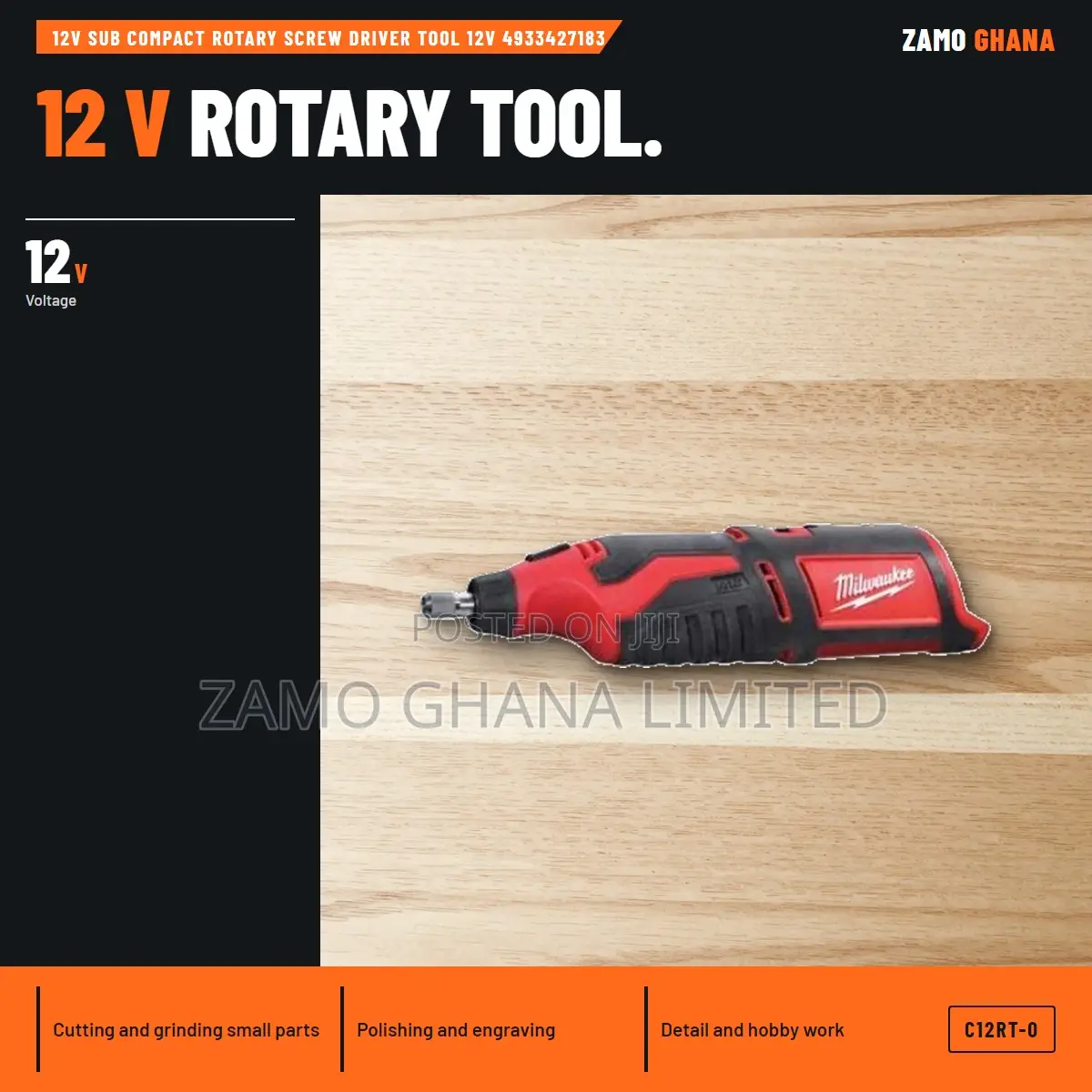 12v Sub Compact Rotary Screw Driver Tool 12v - C12rt-0