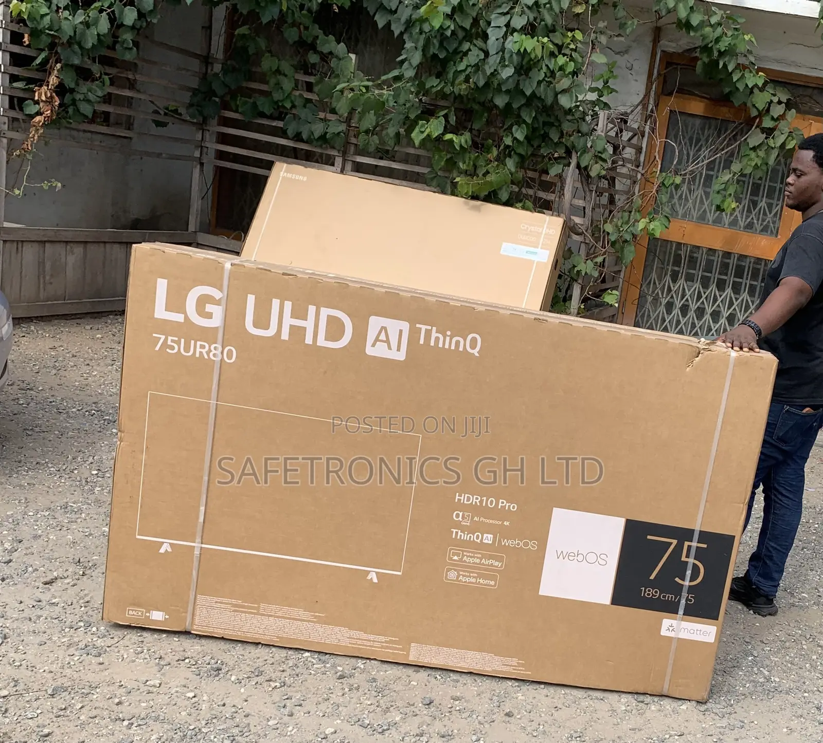 Smart Frameless 4K LED Uhd LG 75 Inch UR80 TV