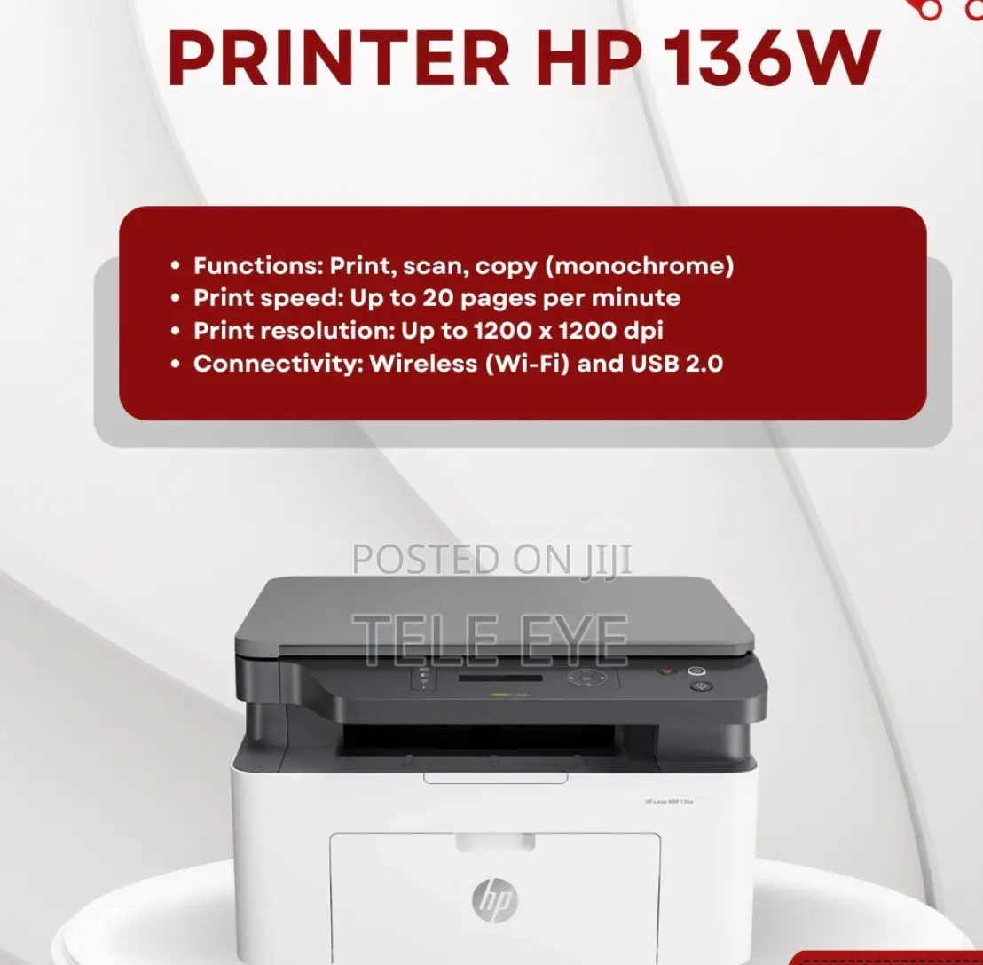 HP Laser MFP 136w Printer