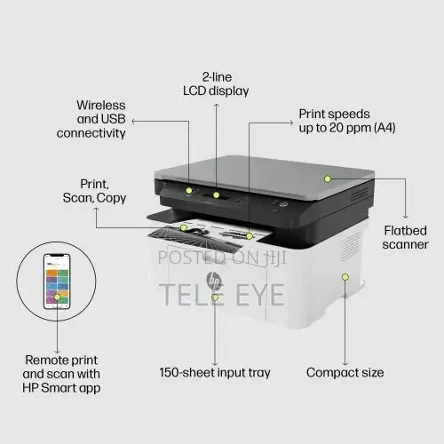 HP Laser MFP 136w Printer