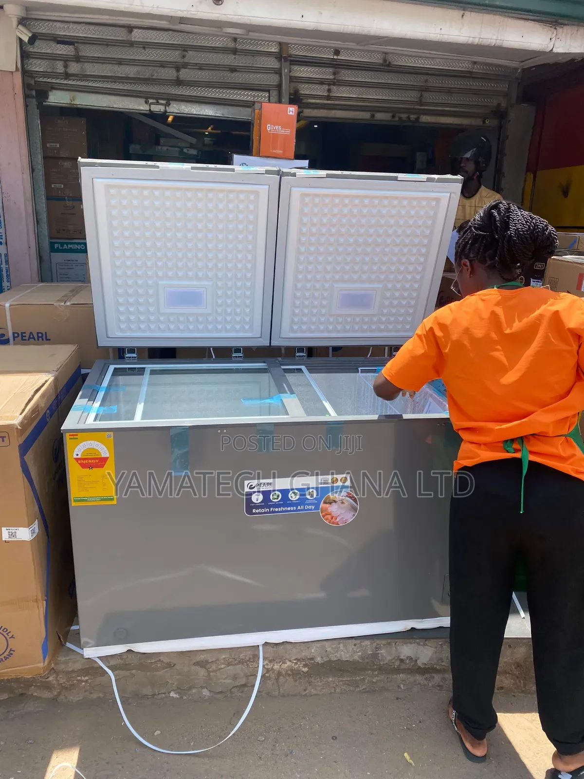 Pearl 350 Litre Super Quality Double Door Chest Freezer