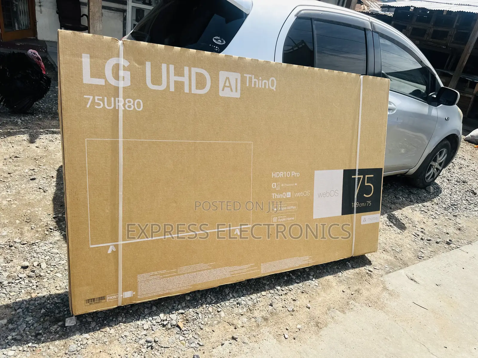 Authentic Sleek Design LG UHD UR80 75 Inch 4K Smart TV, 2023 75UR80006