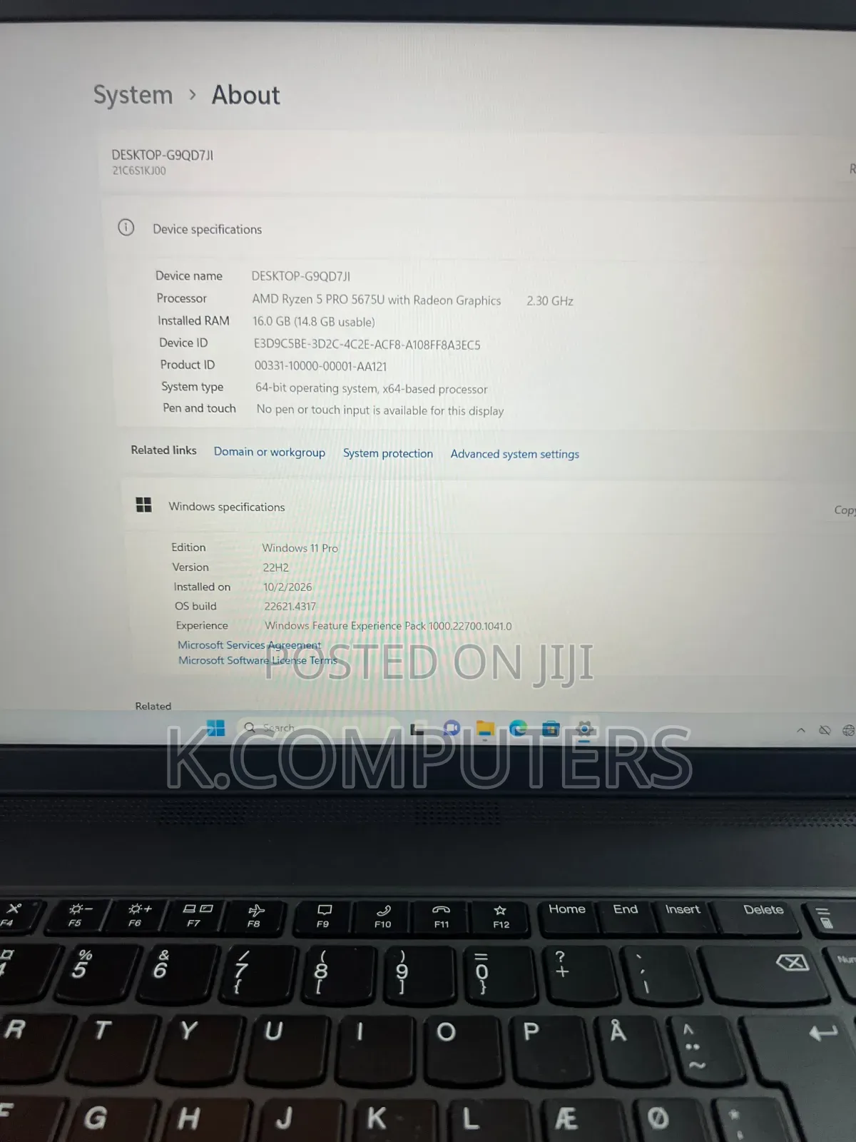 Laptop Lenovo ThinkPad L14 16GB AMD Ryzen 5 SSD 256GB