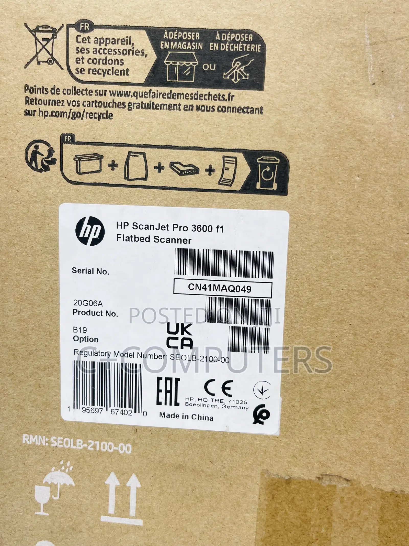 HP ScanJet Pro 3600 F1 Flatbed Scanner