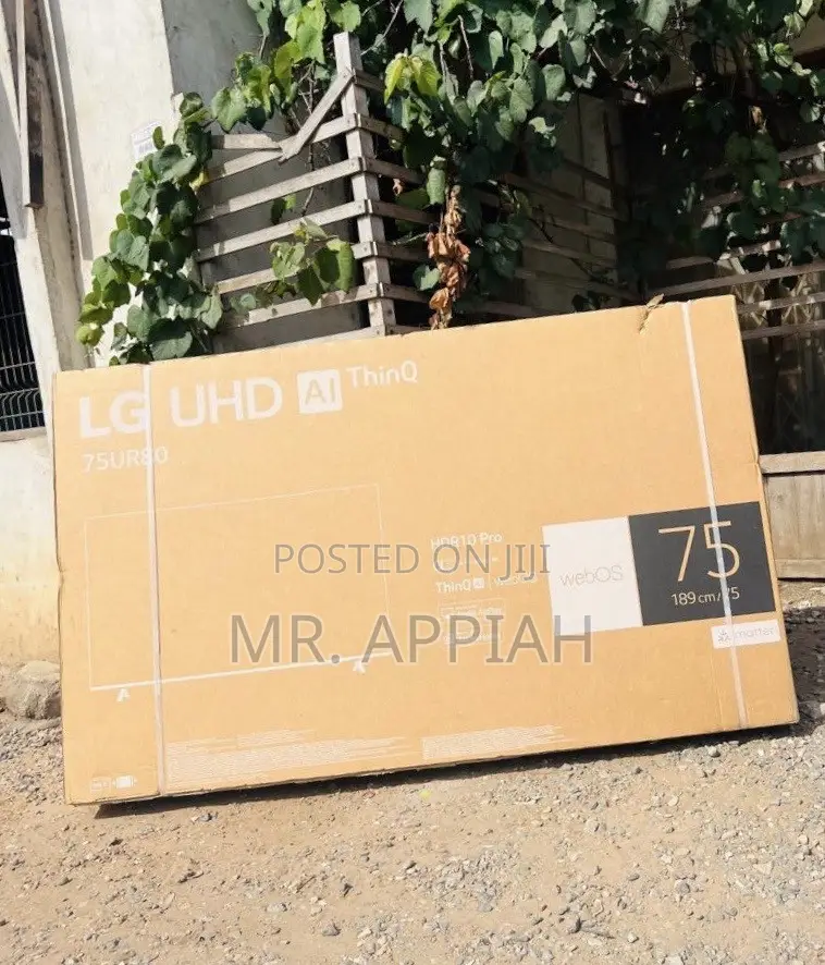 Lg75ur80 75” Uhd 4k Smart TV(Black)2023 Model 