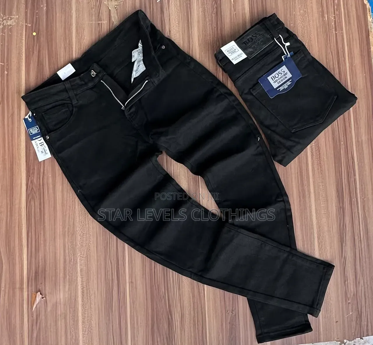 Pure Black Jeans Available for Men in All Sizes