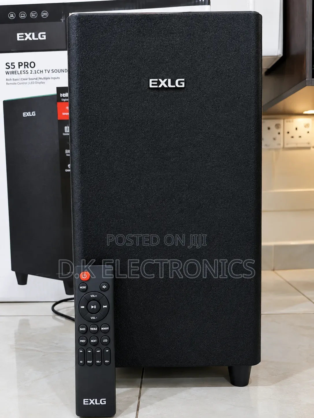 Pro S5 Exlg Wireless TV 2.1 Channel 2000 Watts Soundbar