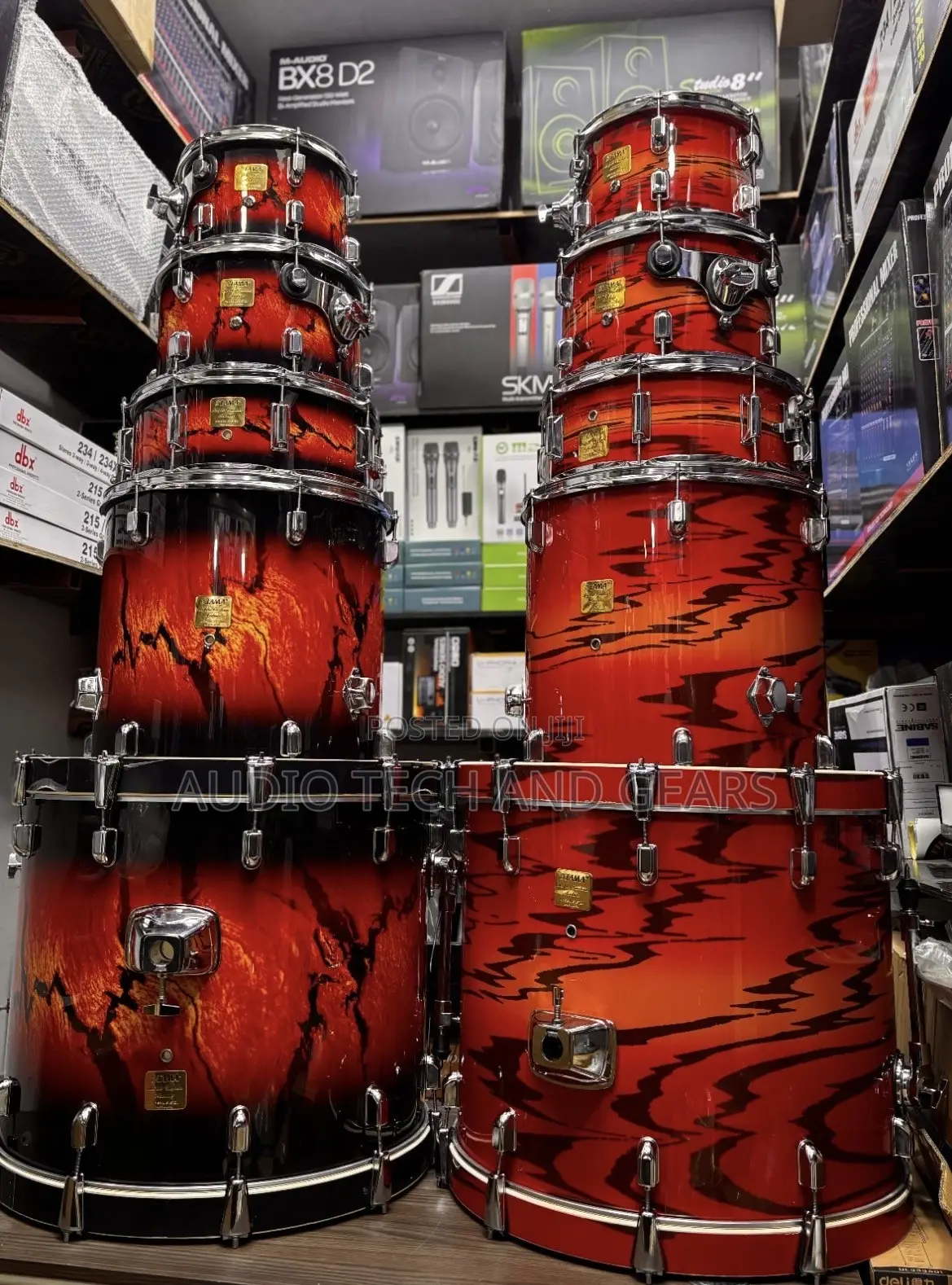 Tama Drums (Red and Black Tiger Color)