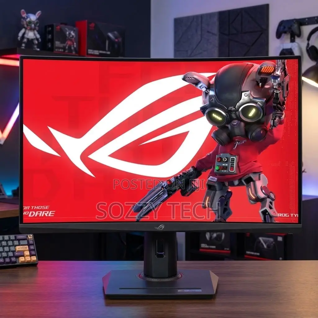 ASUS ROG XG32WCS 32 Inch 1440p 180Hz Curved Gaming Monitor 1ms, ELMB