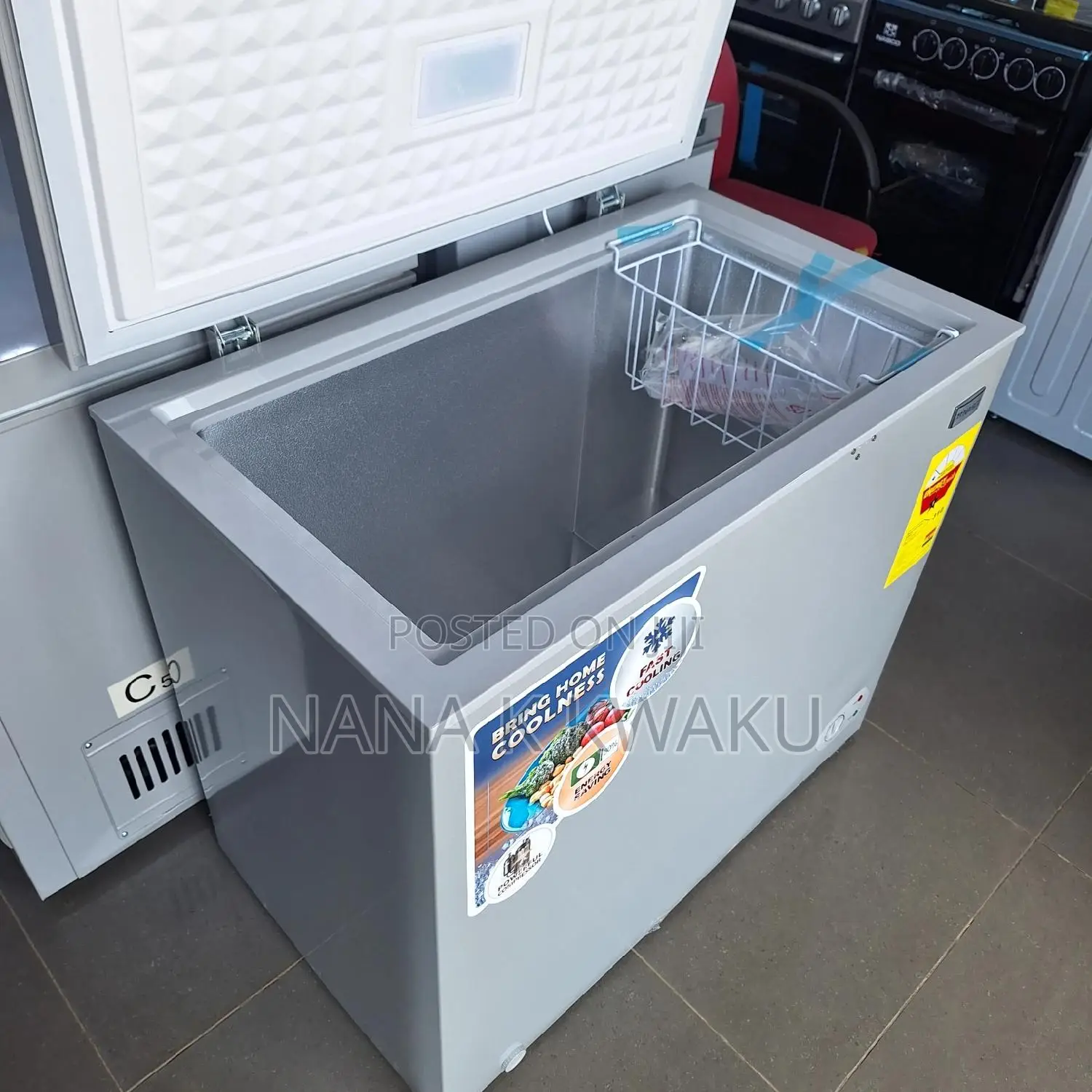 Silver_nasco 200litres Chest Freezer
