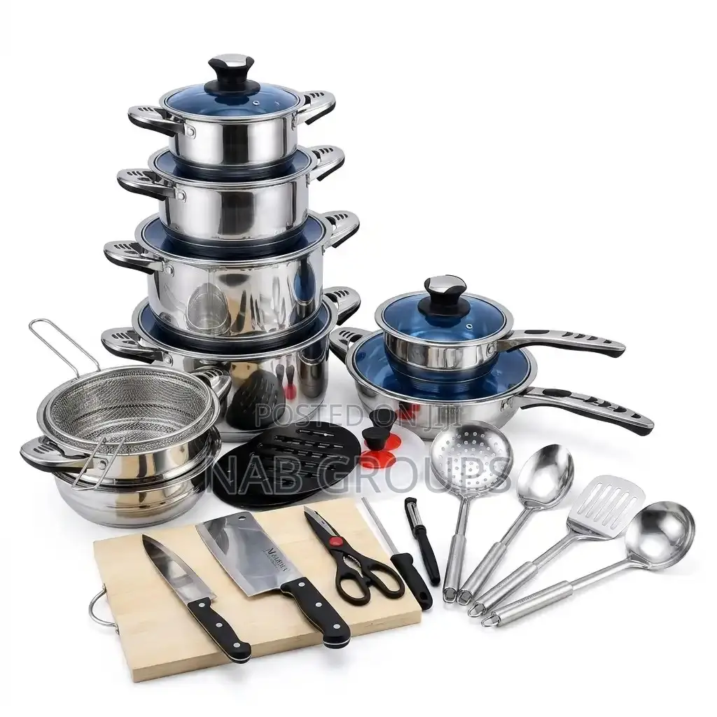 30-Piece Marwa German Stainless Steel Cookware Set