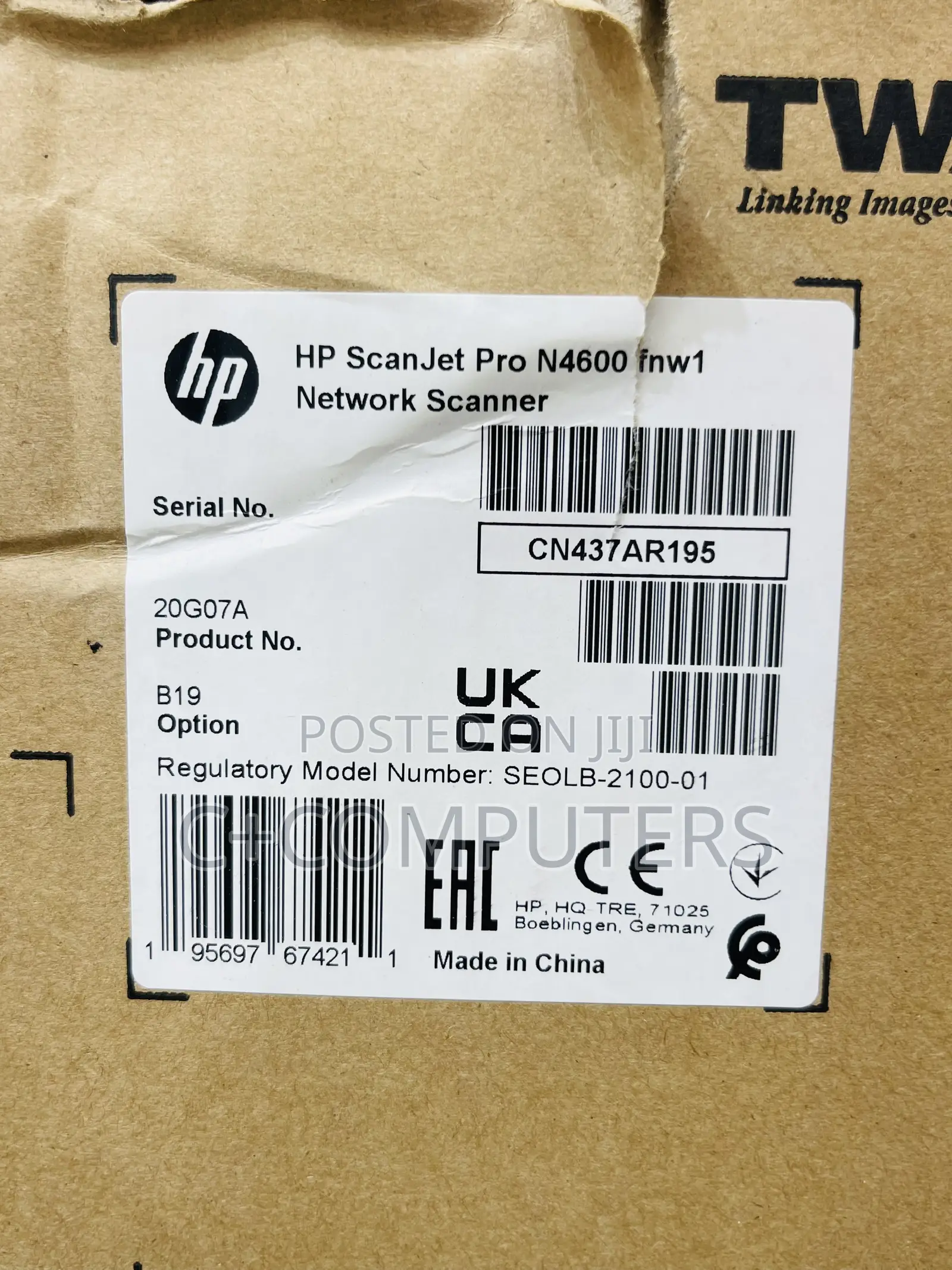 HP ScanJet Pro N4600 Fnw1 High-Speed Flatbed Scanner