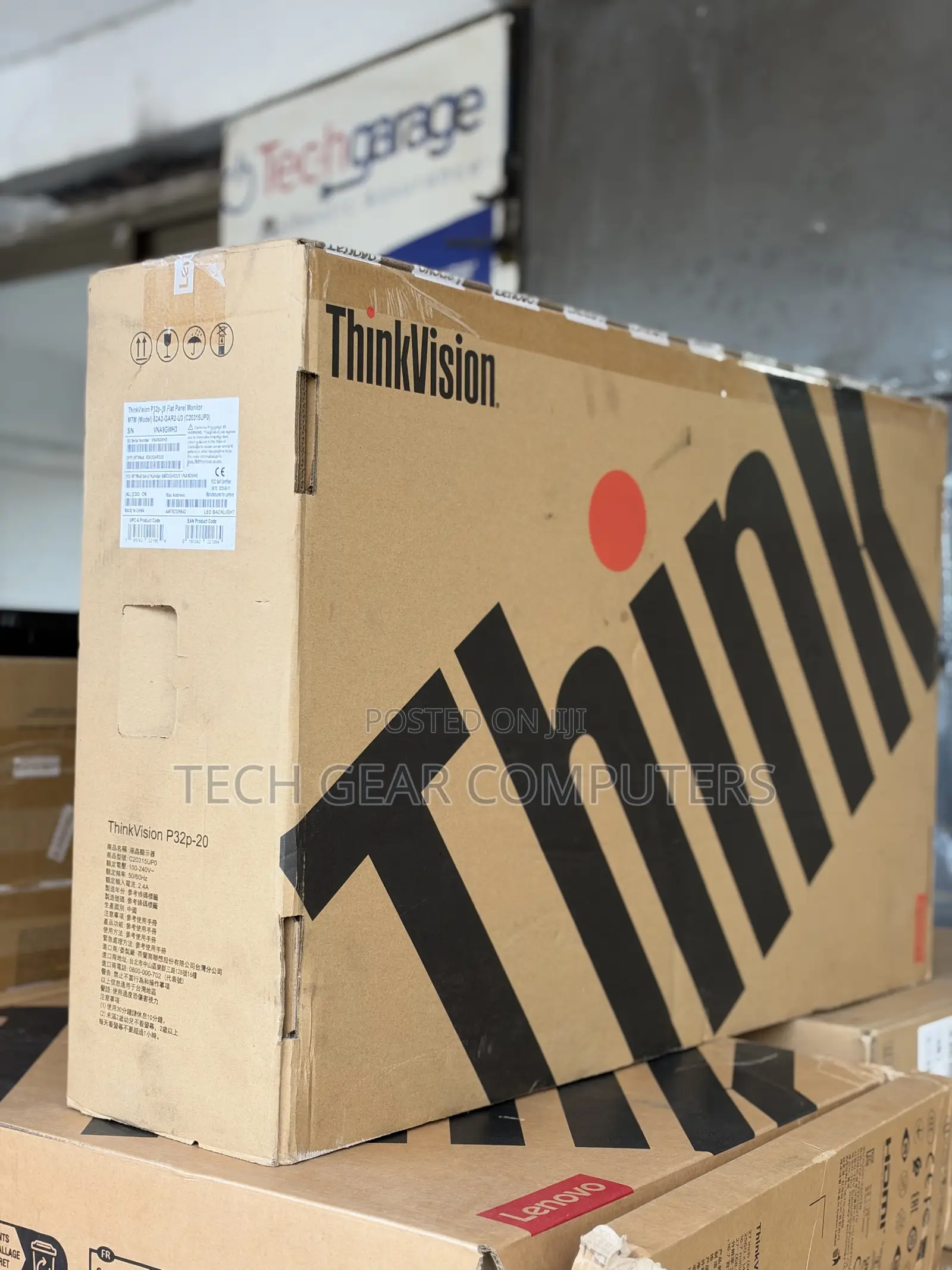 Lenovo ThinkVision P32p-20 62A2GAR2US 32” 4K UHD 2160p LED Monitor