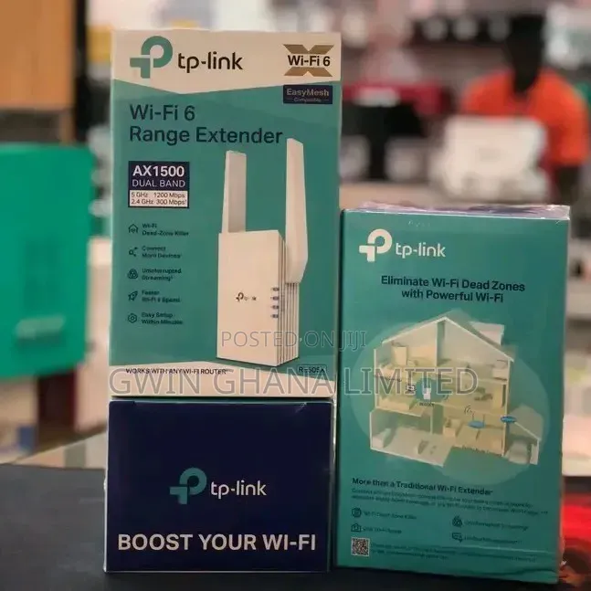 TP-Link Re505x Wifi-6 Range Extender
*Ax1500 Dual-Band Wi-Fi 6
 .