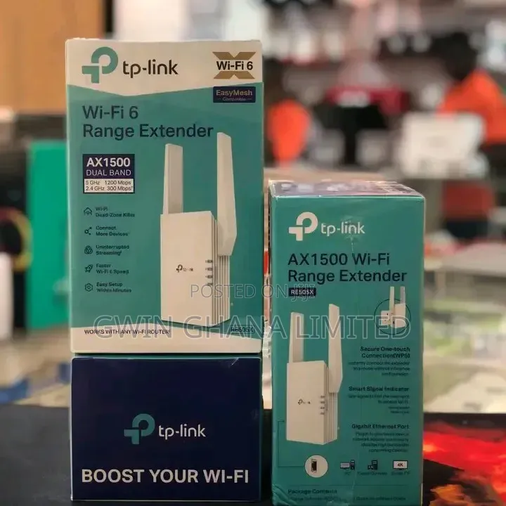 TP-Link Re505x Wifi-6 Range Extender
*Ax1500 Dual-Band Wi-Fi 6
 .
