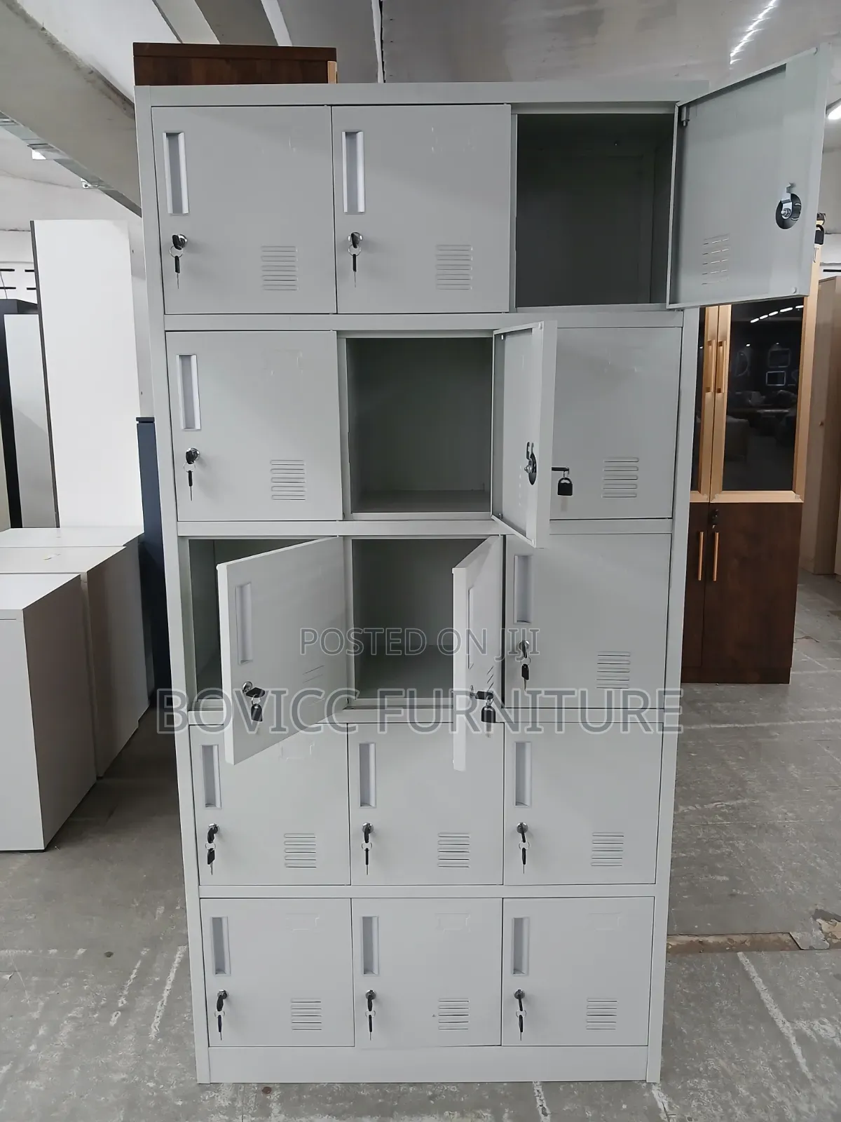 15 Lockers Office Cabinet