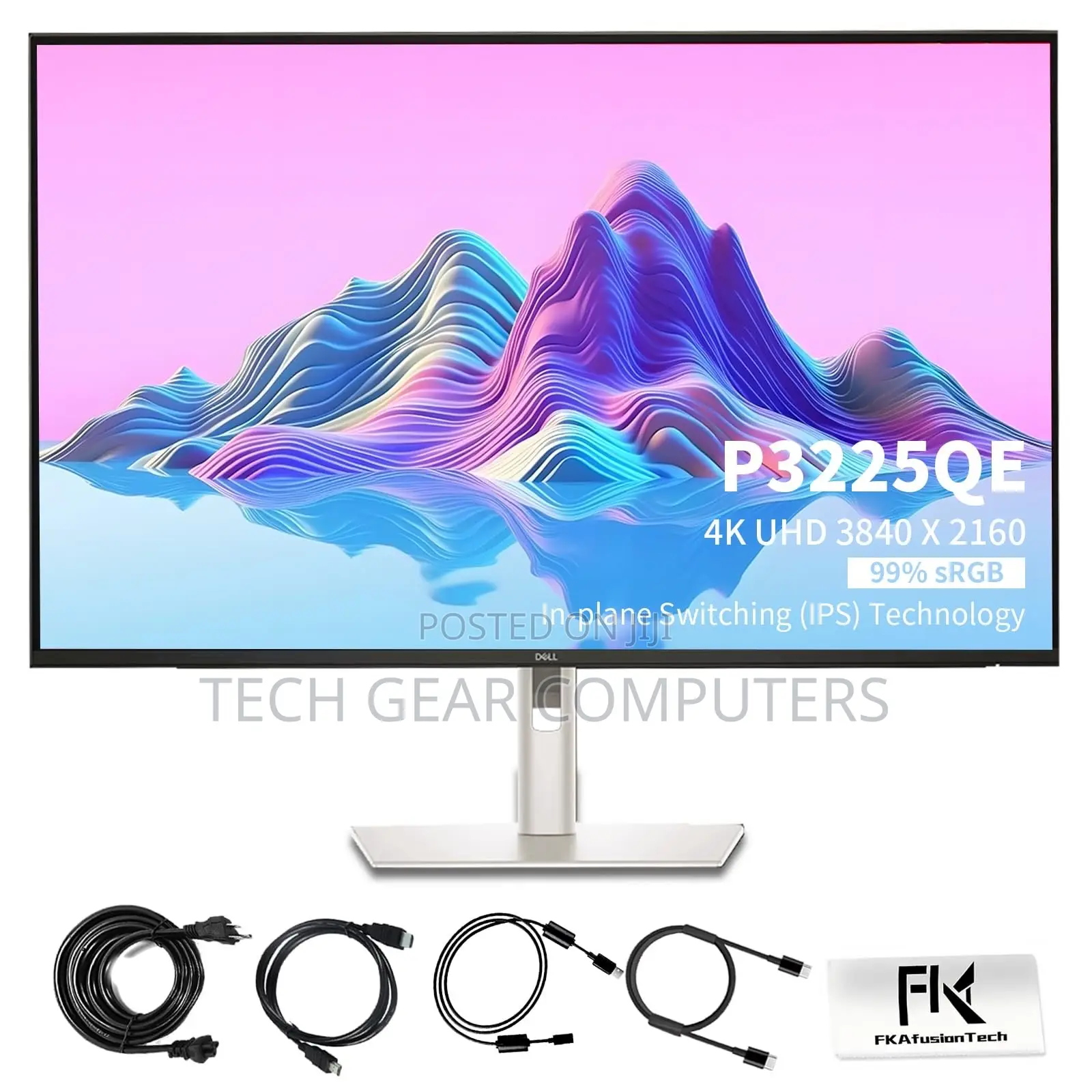 Dell P3223QE USB Type-C Hub Monitor, 31.5" IPS Display, 4K UHD