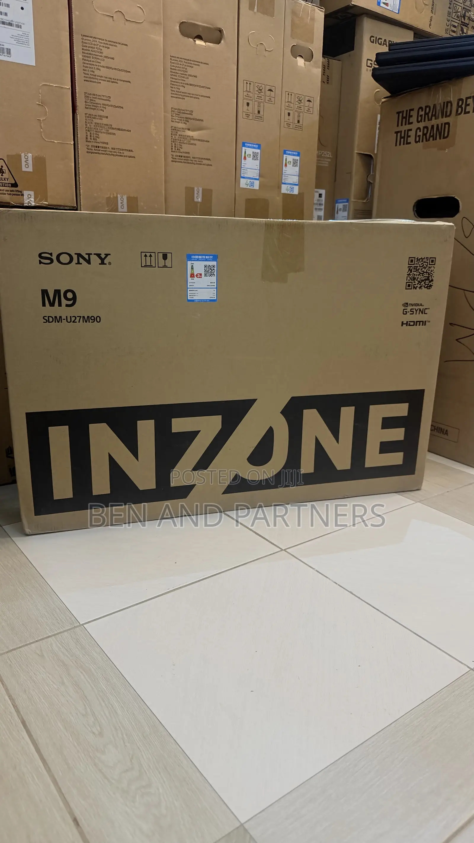 Sony Inzone M9 27”, 4k Uhd, 144hz, Hdr, G-Sync Gaming Monitor