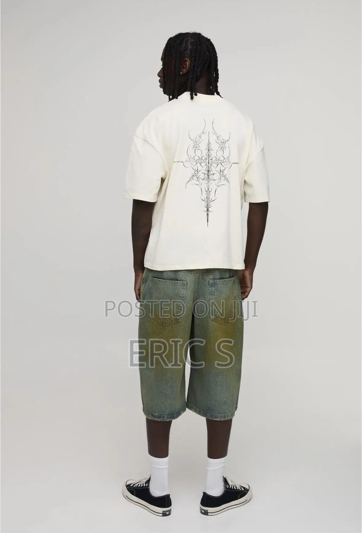 Longline Tinted Denim Jorts