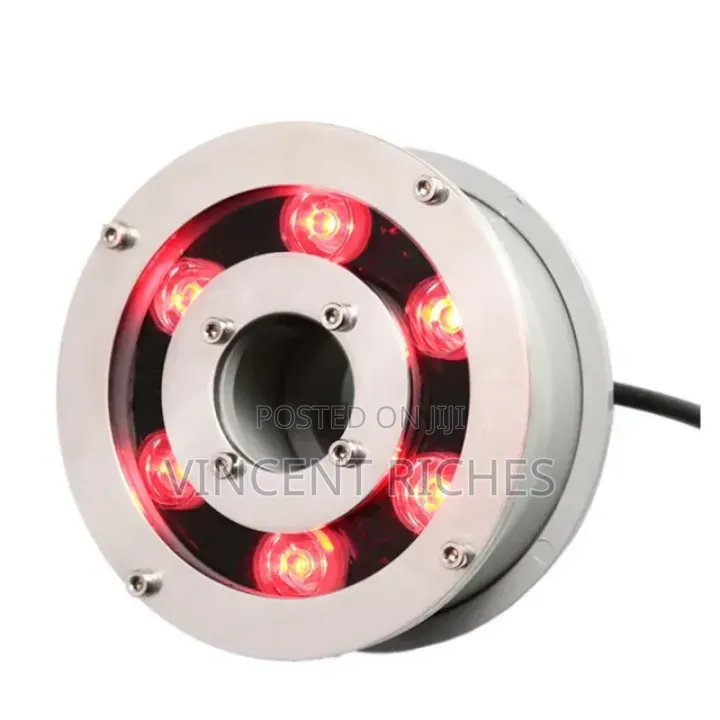 6 Watts RGB Under Water Fountain Light With RF Remote Control