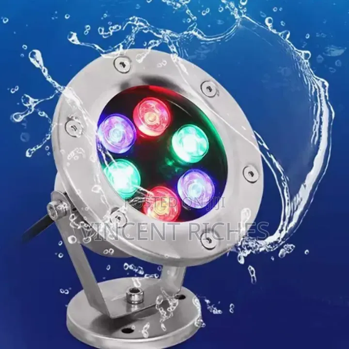 6 Watts RGB Under Water Fountain Light With Remote Control