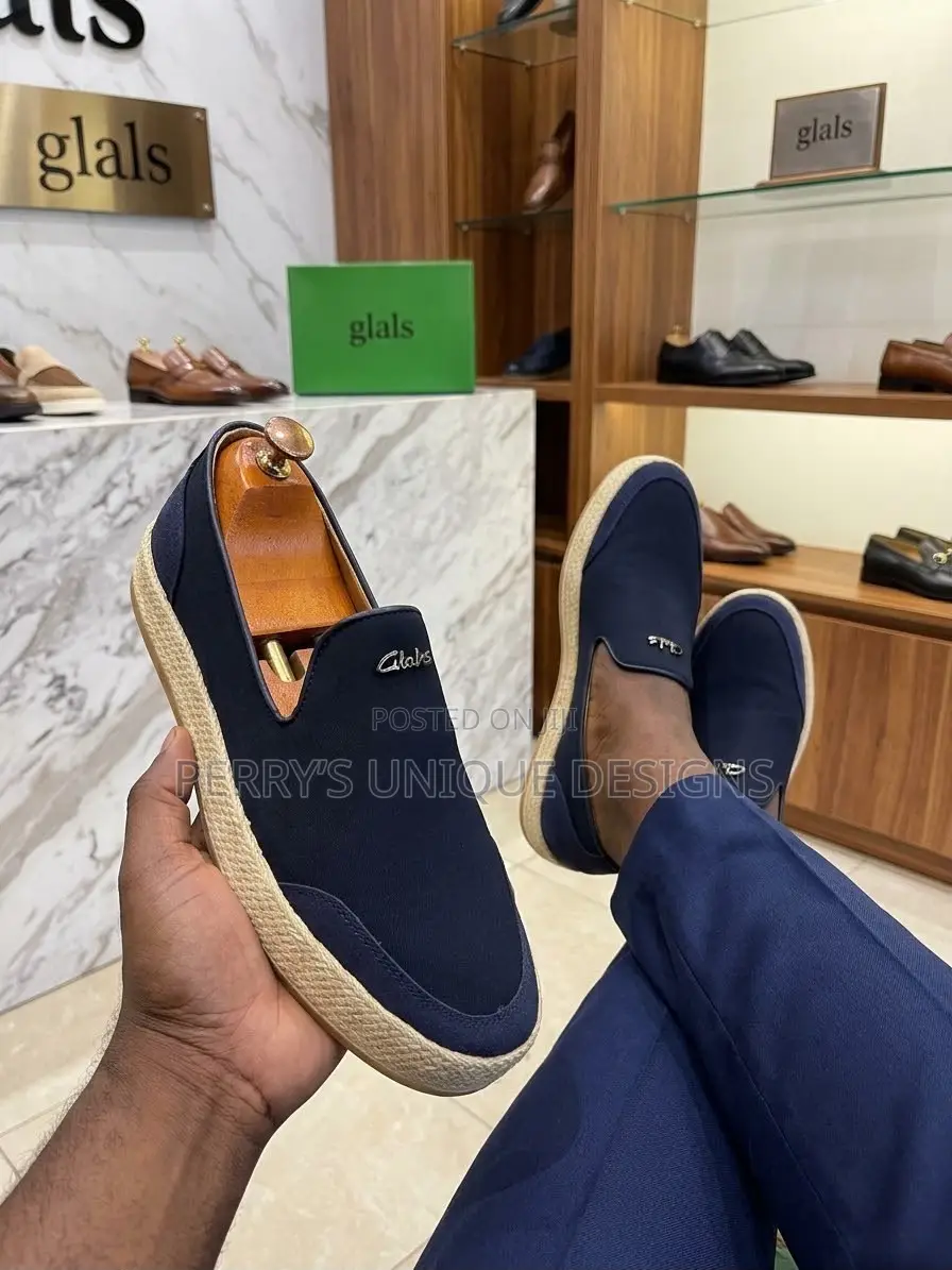 • Clarks Men's City-Loft Casual Slip-on Sneakers - Navy Blue Comfort