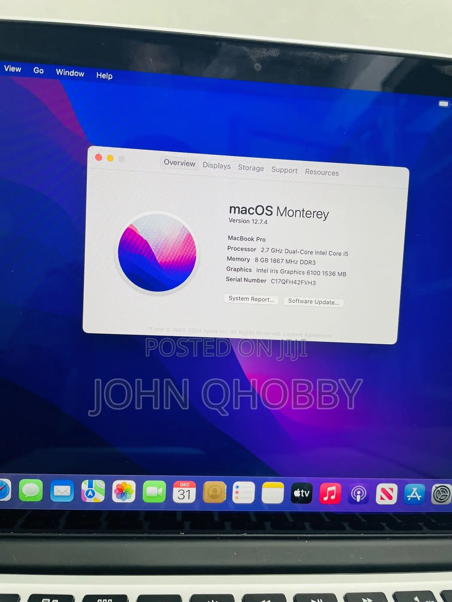 Laptop Apple MacBook Pro 2015 8GB Intel Core i5 SSD 128GB
