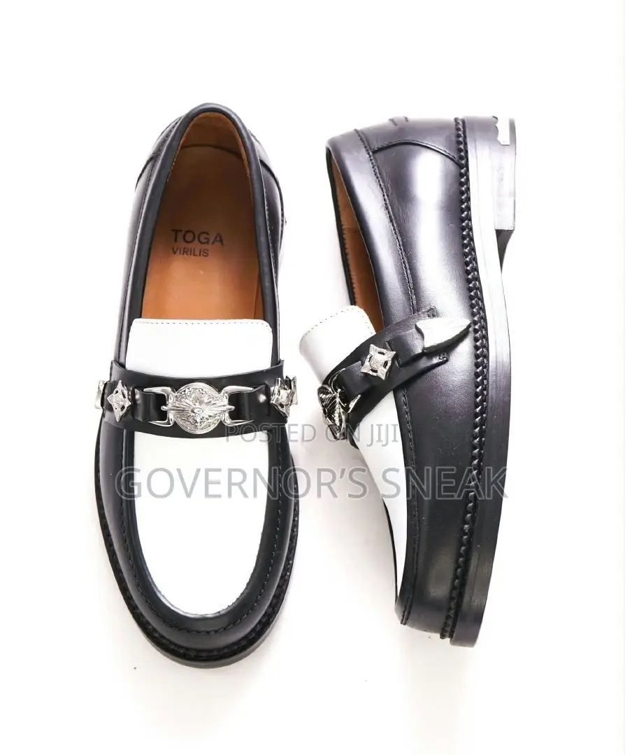 Toga Virilis Two-Tone Buckled Loafers