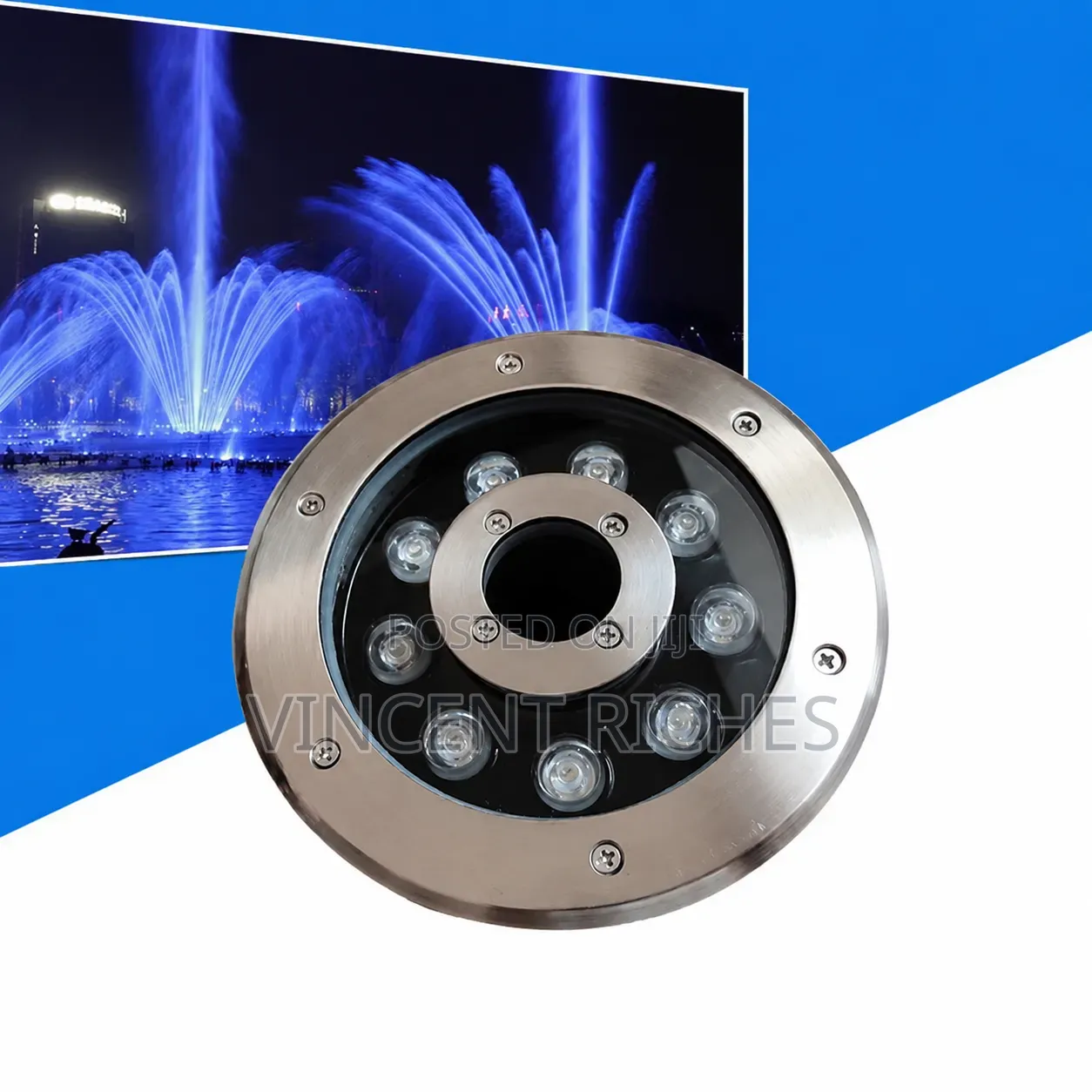 RGB Under Water Fountain Light