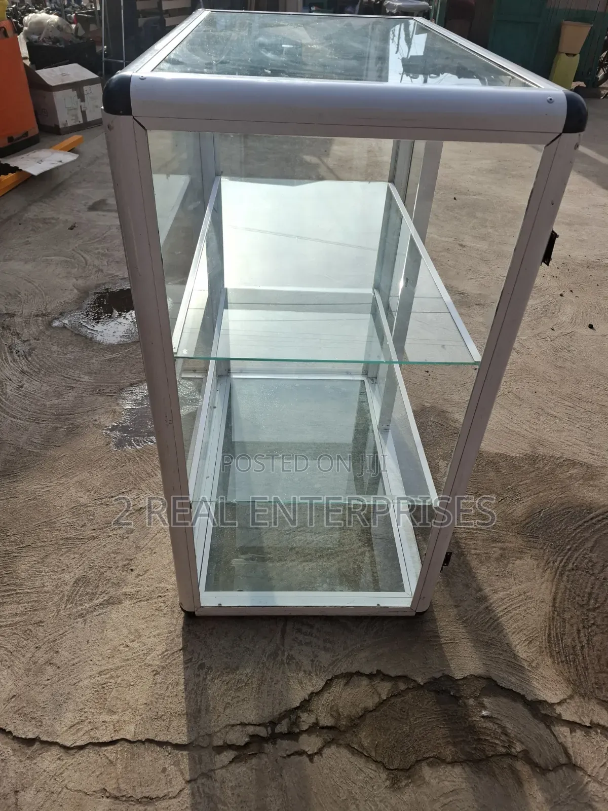 Commercial Aluminum & Glass Retail Display Showcase Cabinet Unit