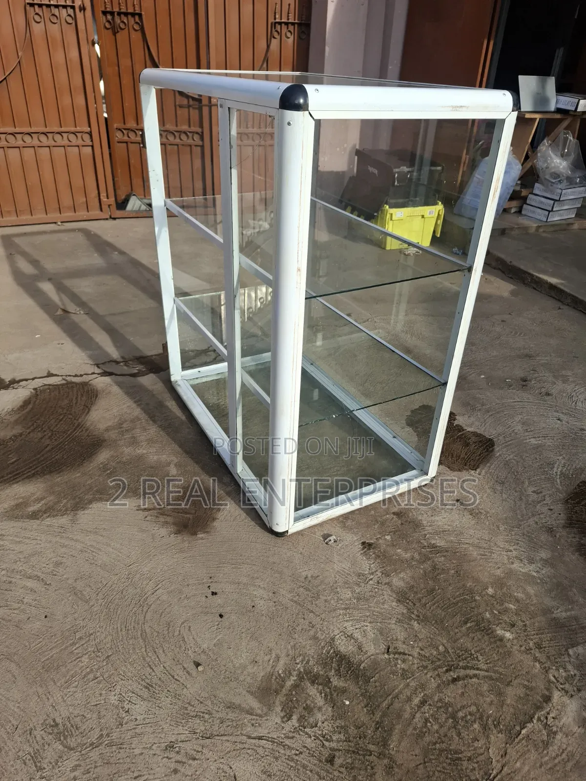 Commercial Aluminum & Glass Retail Display Showcase Cabinet Unit