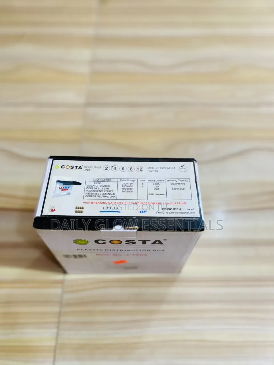 Costa 2-Way Main Switch – Durable Electrical Switch