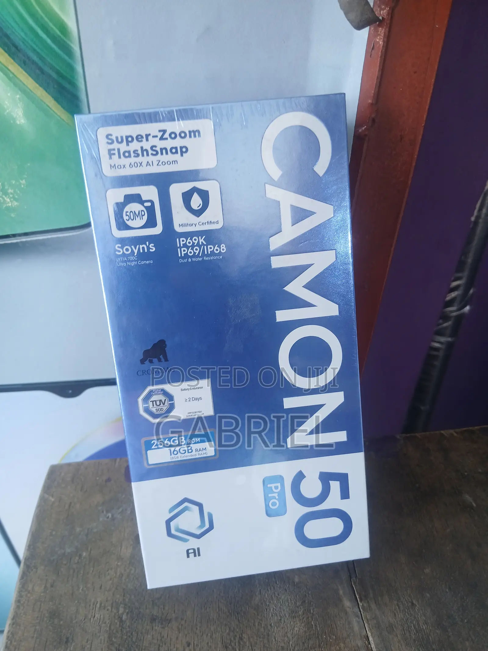 New Tecno Camon 50 Pro 256 GB Black