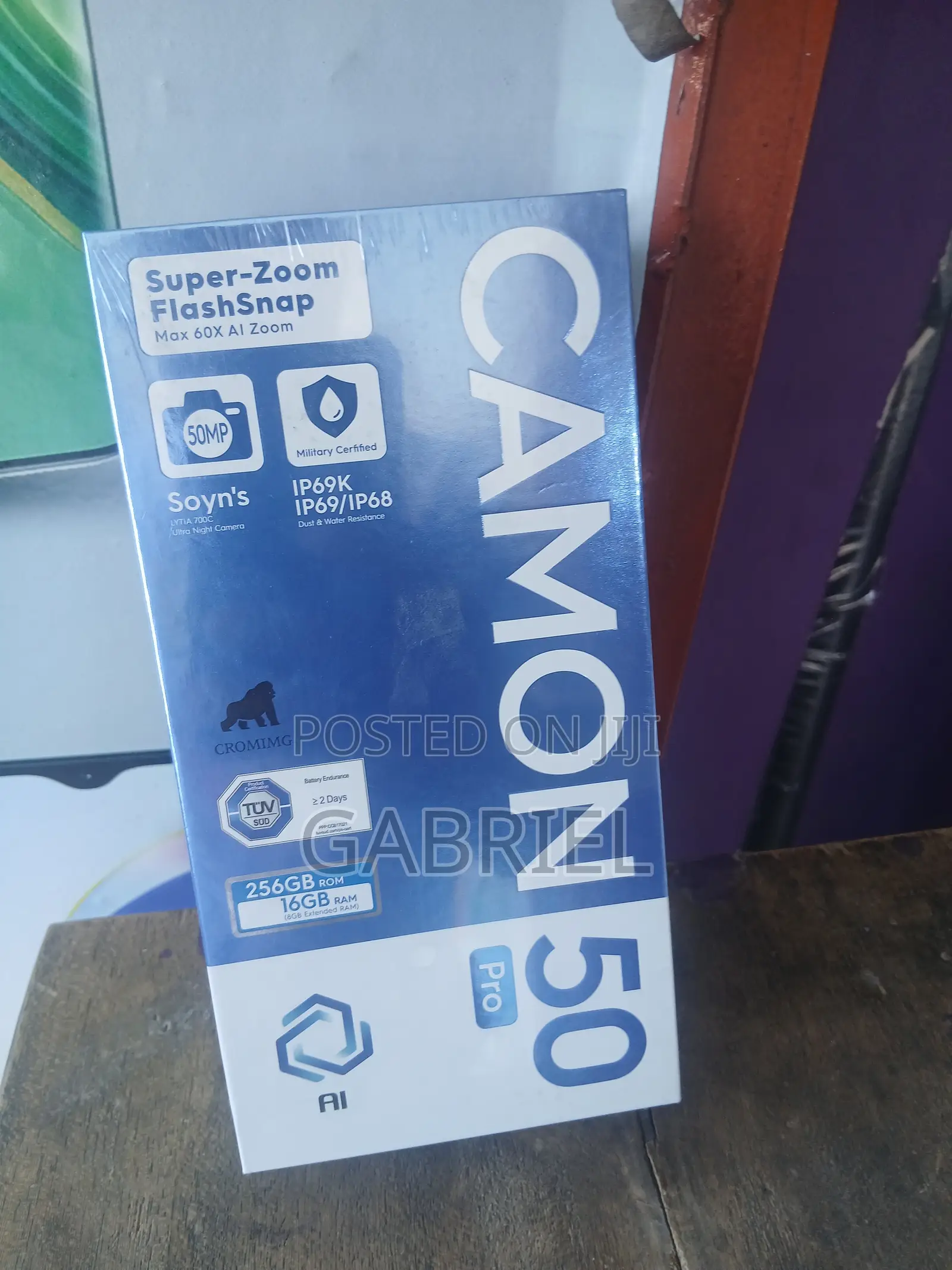 New Tecno Camon 50 Pro 256 GB Black