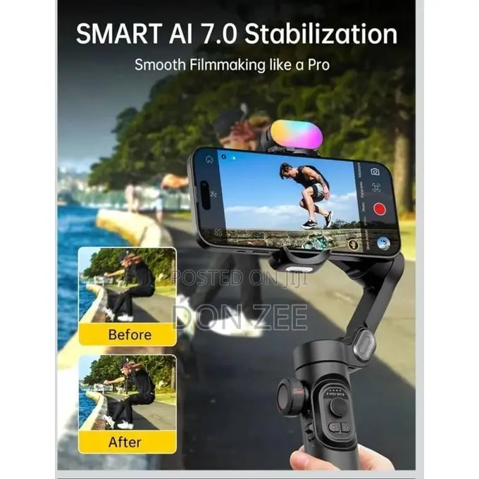 Phone Gimbal Stabilizer 3-Axis Smartphone Foldable Handheld Gimbal