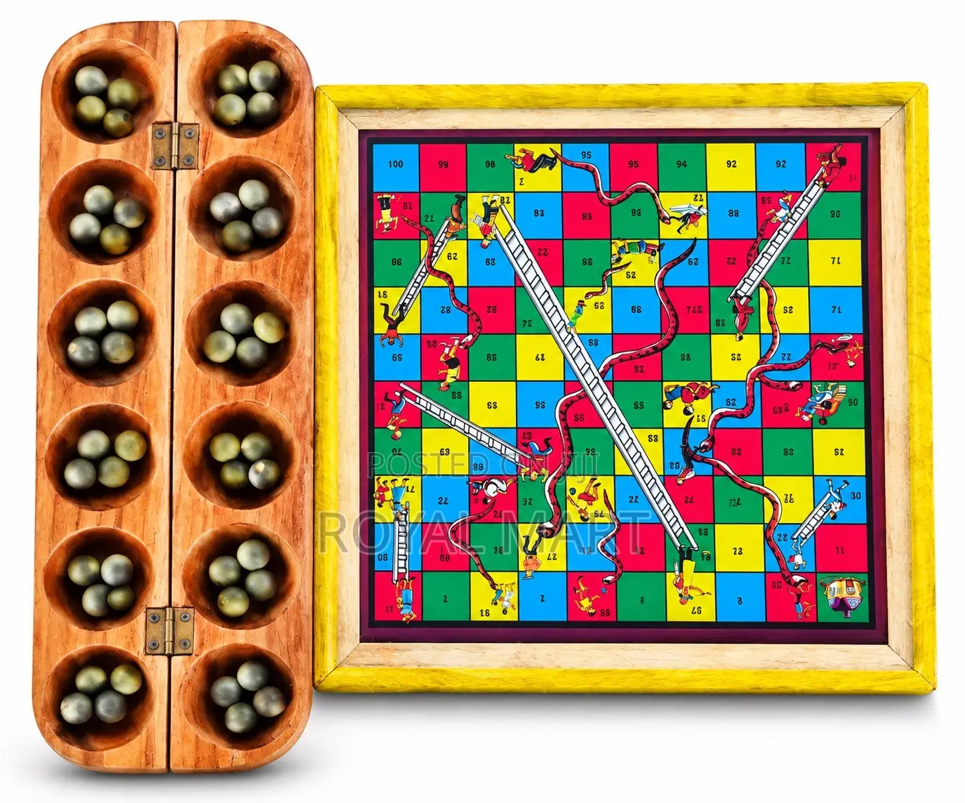 Ludo and Oware Game Combo