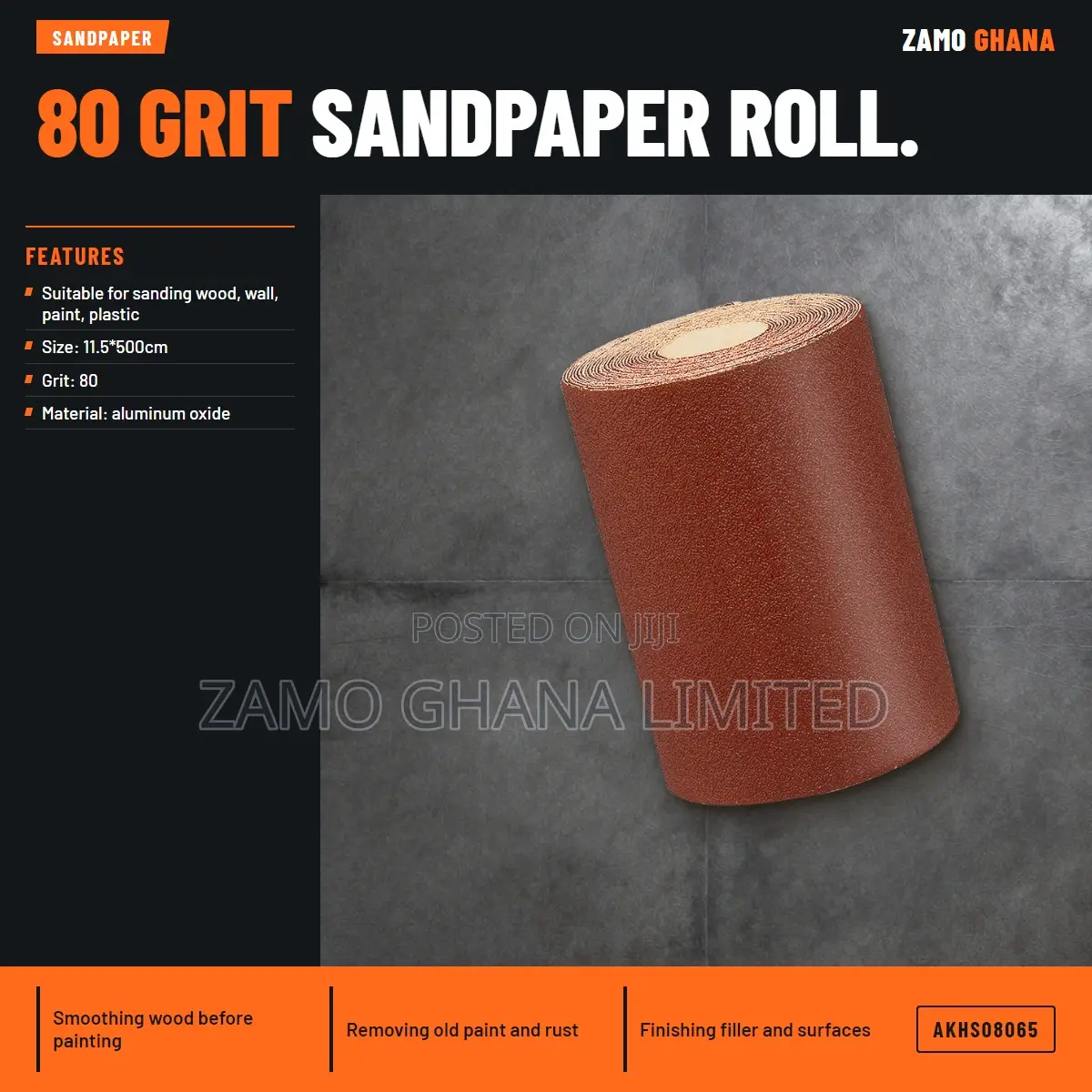 Sandpaper P80 - Akhs08065