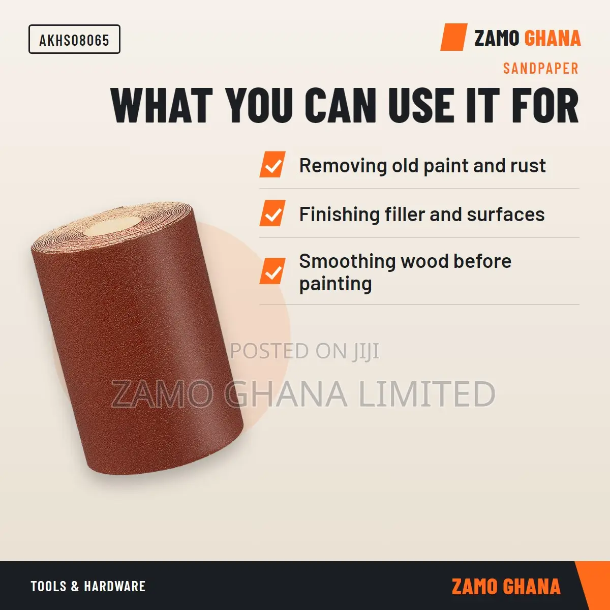 Sandpaper P80 - Akhs08065