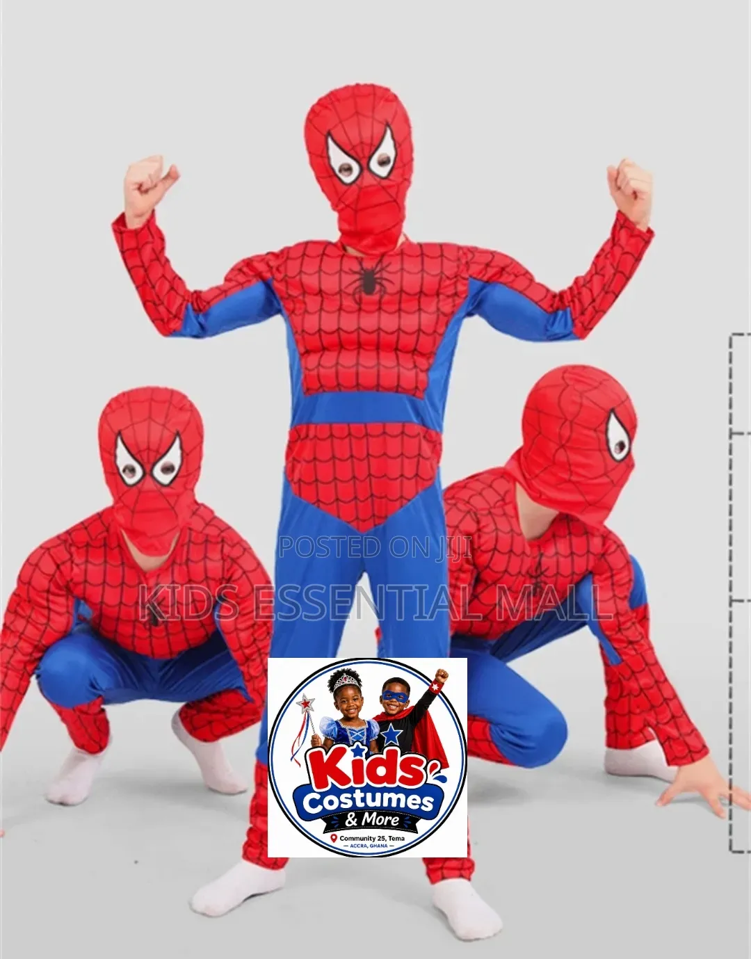 6 to 10 Years Spiderman Costume