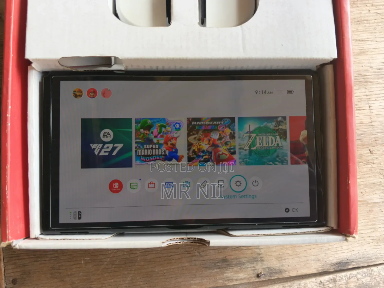 Jailbroken Switch OLED With 10 Games