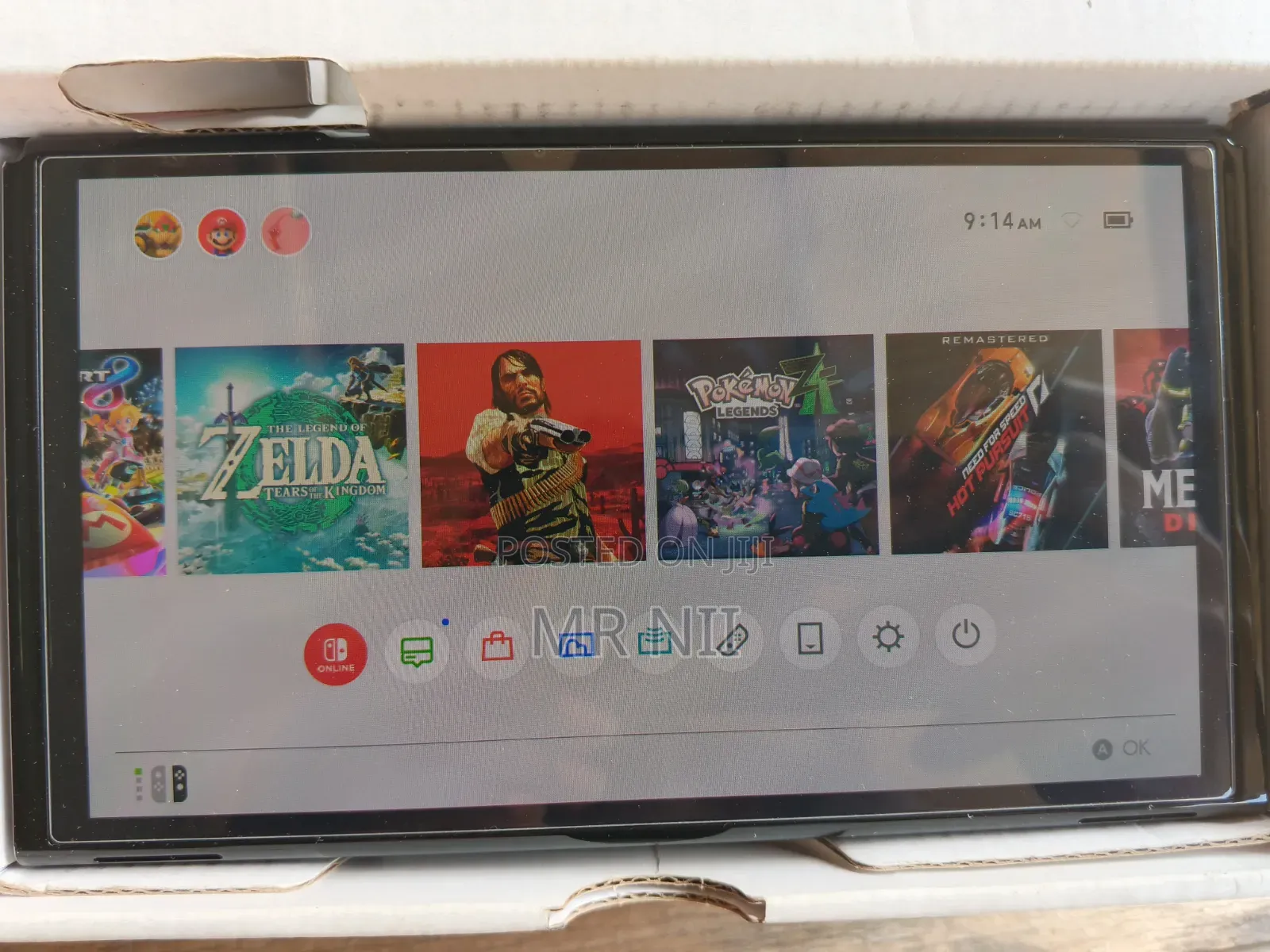 Jailbroken Switch OLED With 10 Games