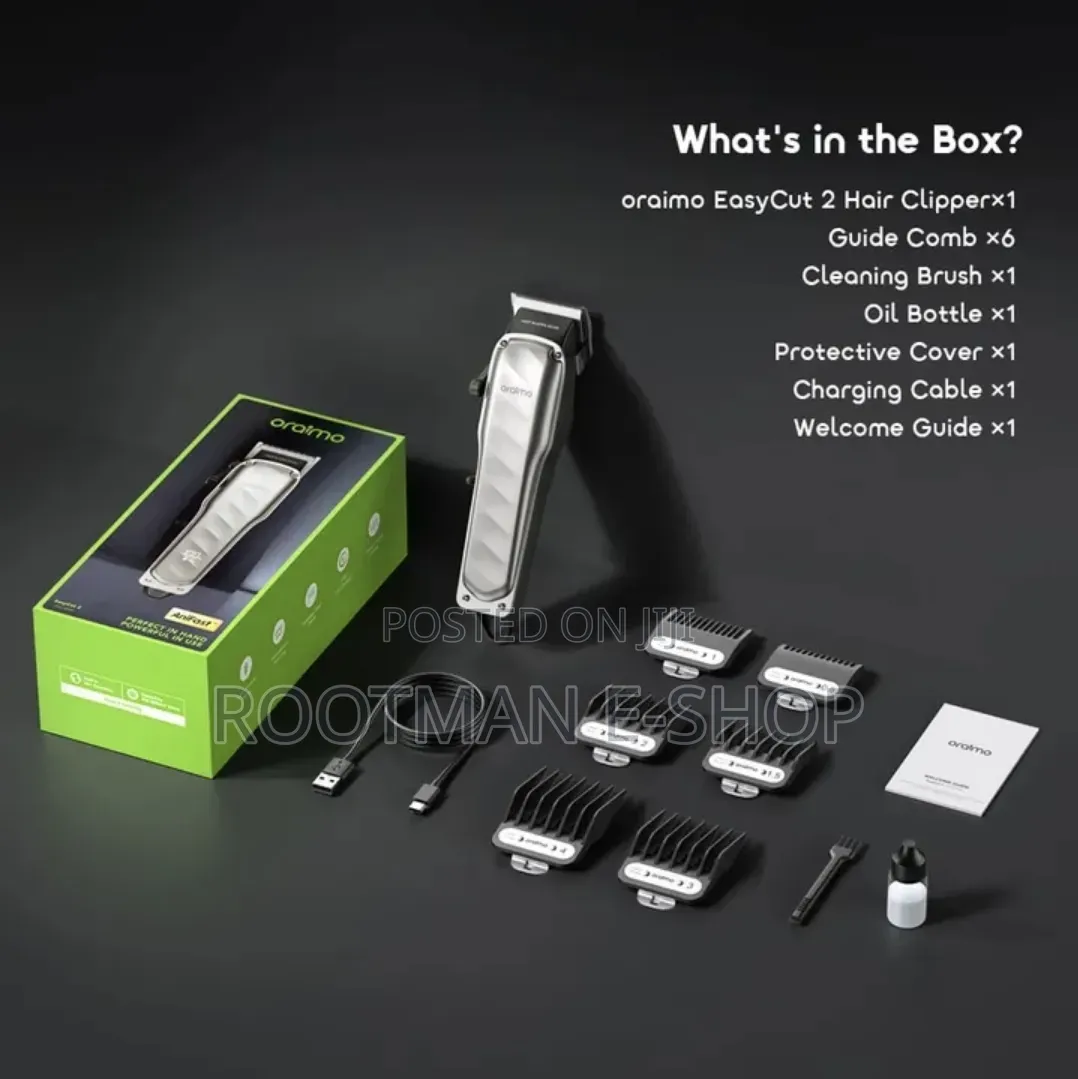 Oraimo EasyCut 2 10W Hair Clipper (Zero Gapping)