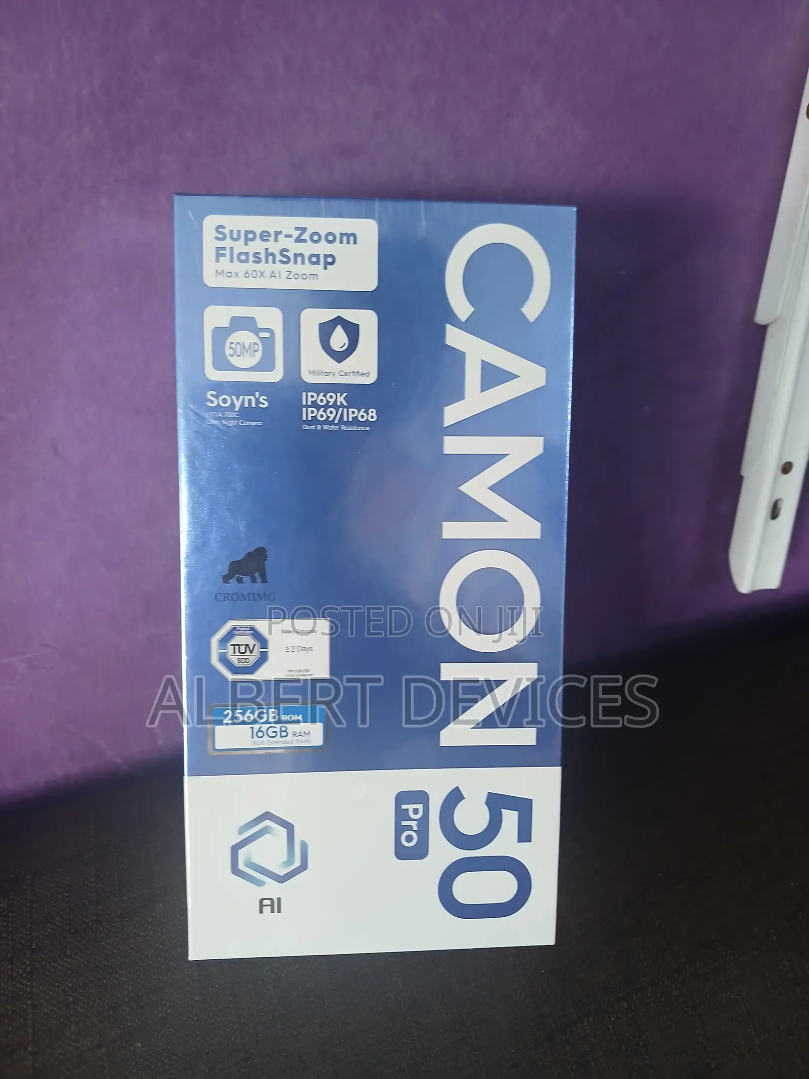 New Tecno Camon 50 Pro 256 GB Black