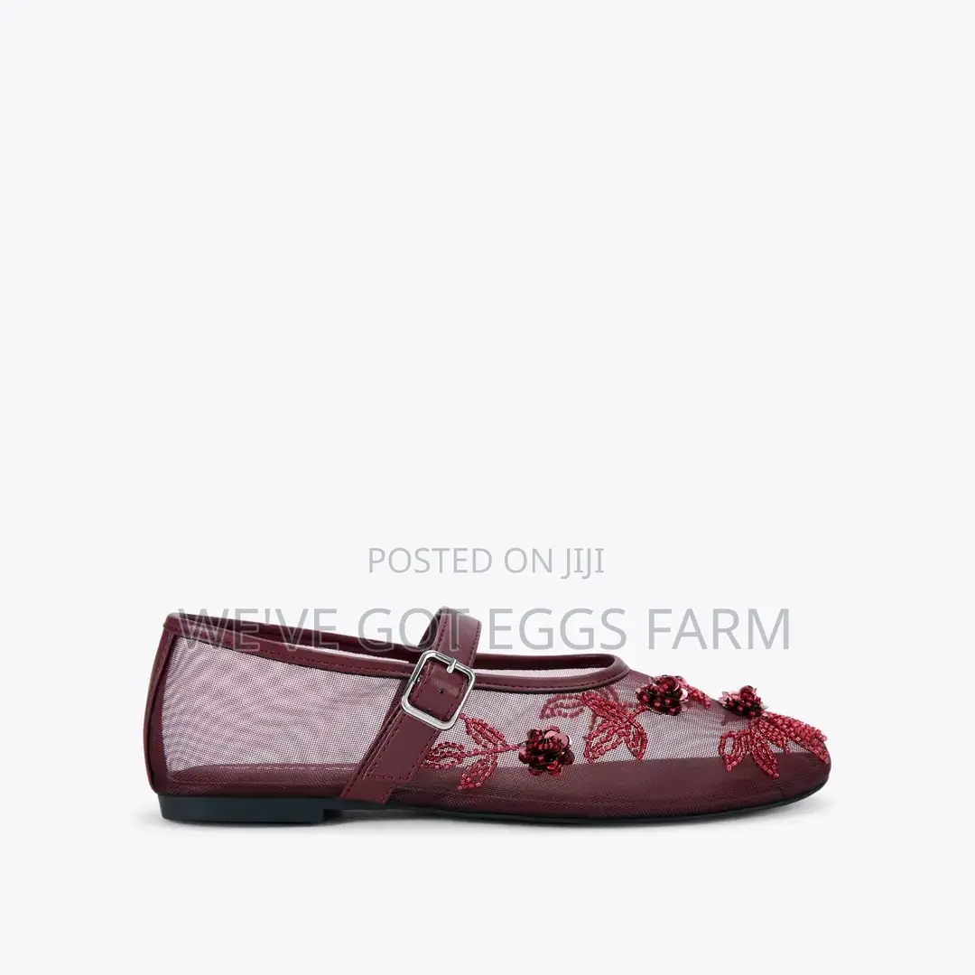 Original KG Kurt Geiger Nancy Wine Mary Jane Flats