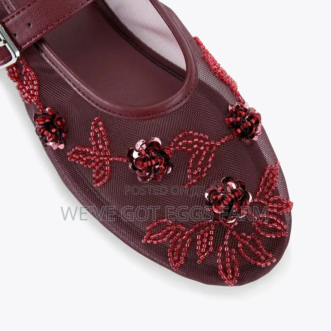 Original KG Kurt Geiger Nancy Wine Mary Jane Flats