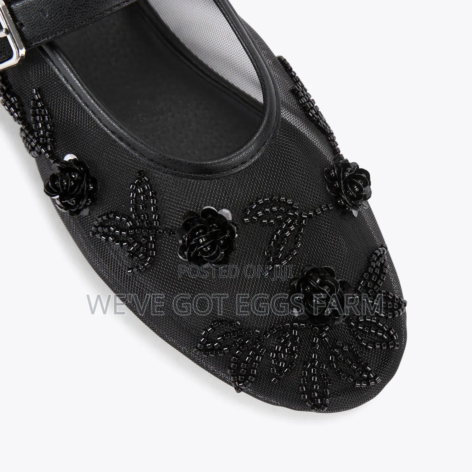 Original KG Kurt Geiger Nancy Black Mary Jane Flats
